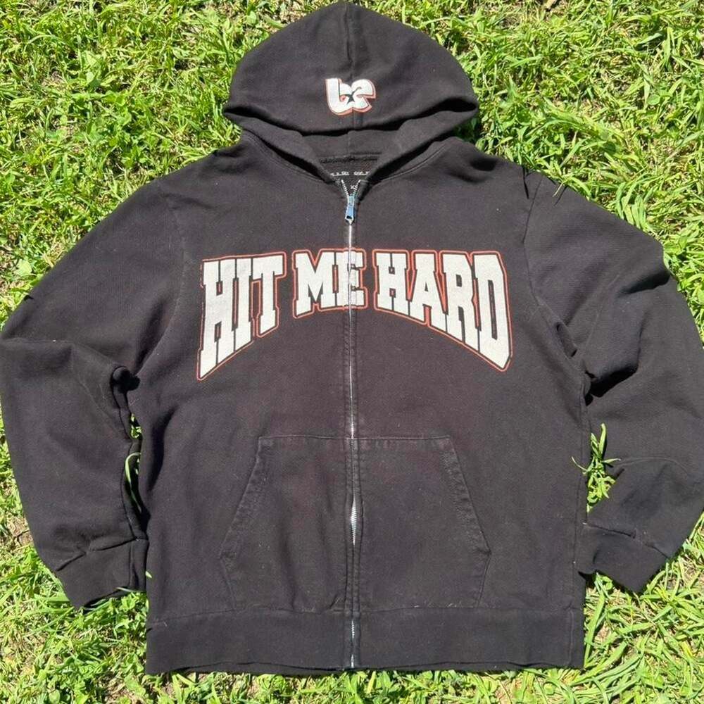 Billie Eilish Hit Me Hard And Soft Tour Zip Up Hoodie Black XL